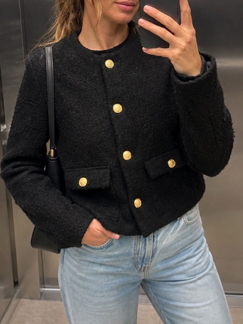 NEW Mark Edwards Studio Tweed Cropped Jacket